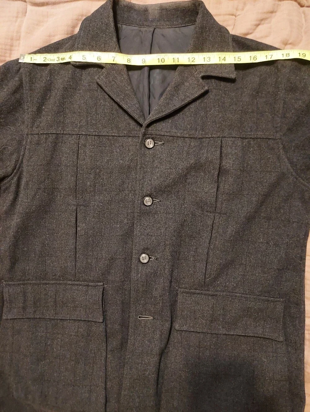 Vintage Skyline Seattle Wool Chore Coat